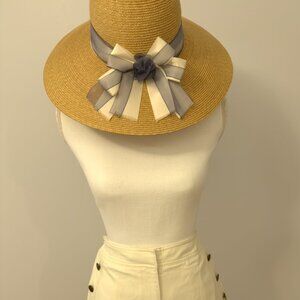 NWOT Talbots 6P Wide Leg Sailor Pants in light beige